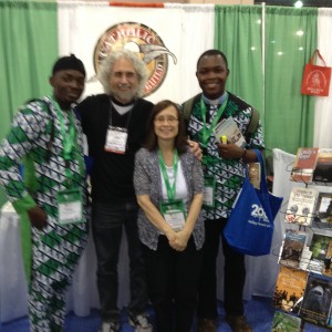 With two members of the Nigerian group! 